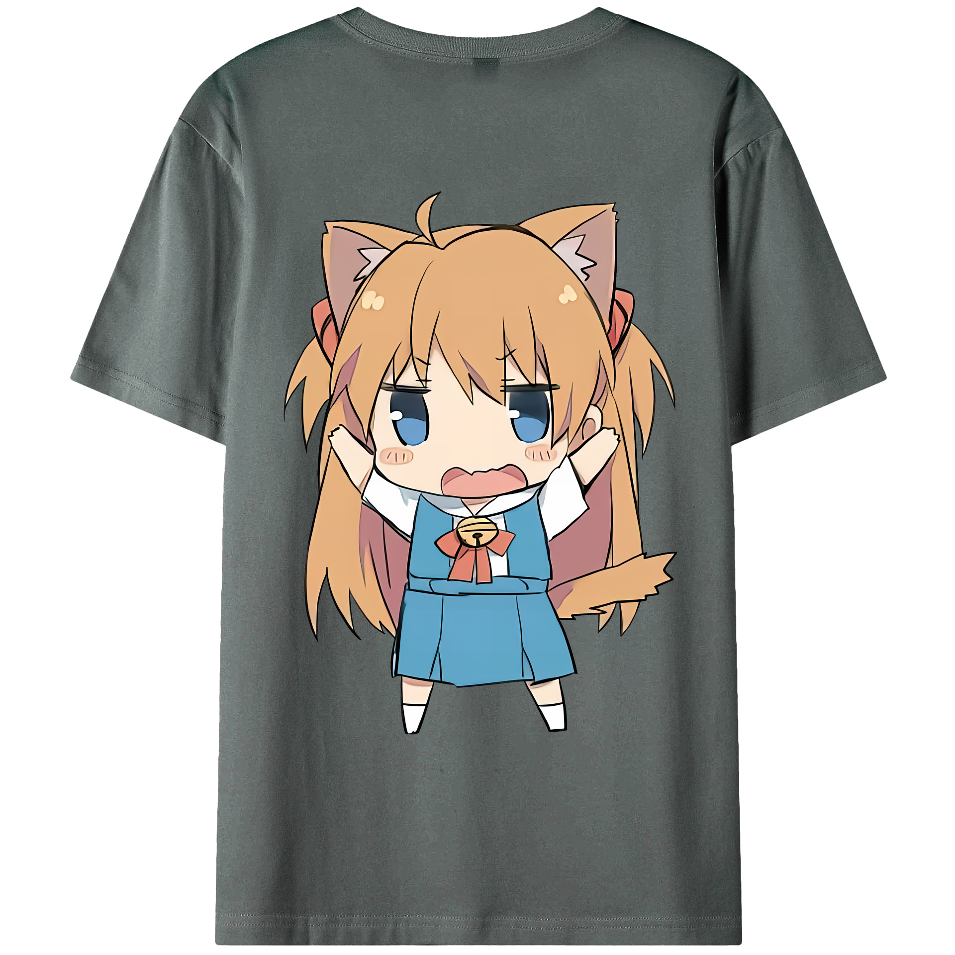 （画像用） EVA 新世紀エヴァンゲリオン 綿100％ メンズ半袖Tシャツ（バックプリント） 通気性